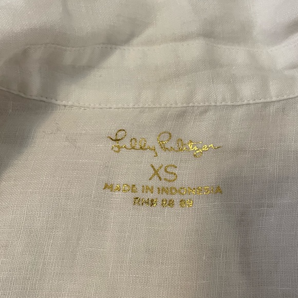 100% linen Lily Pulitzer Top - Picture 8 of 11